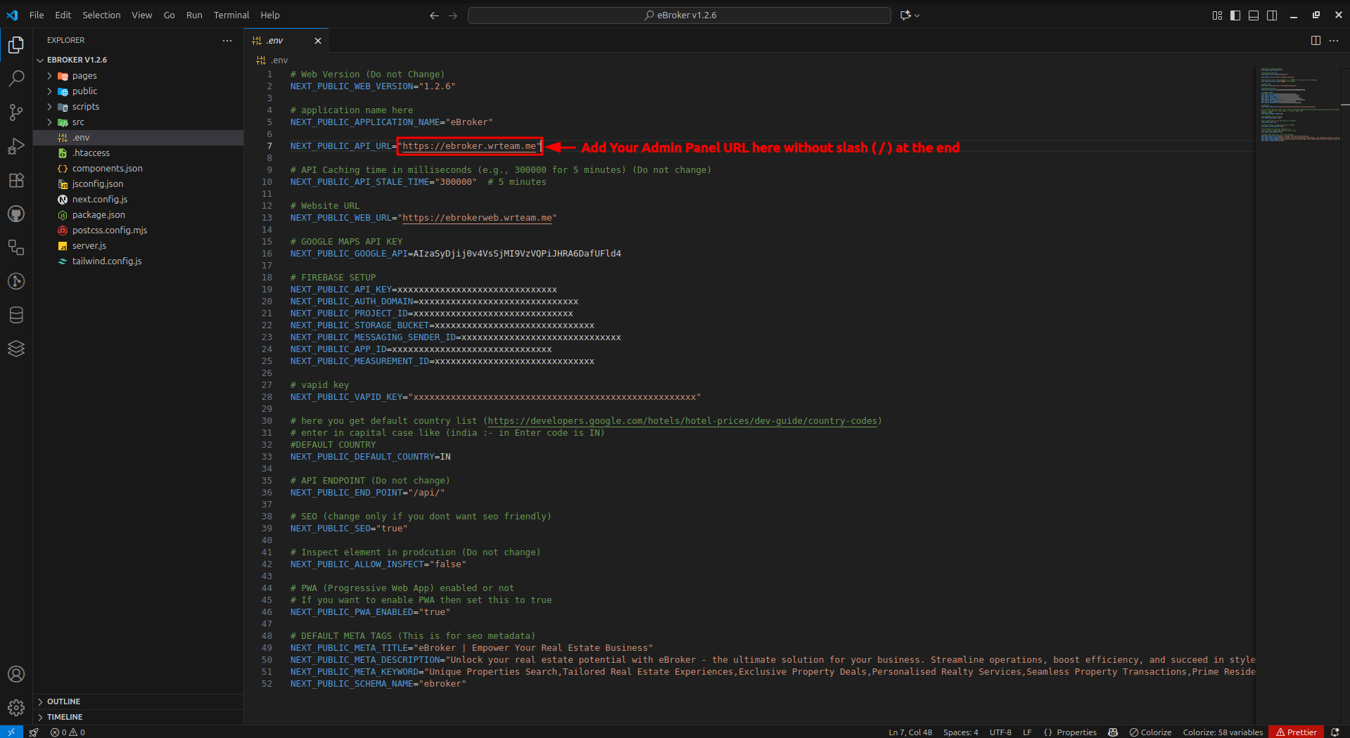 Admin URL Configuration