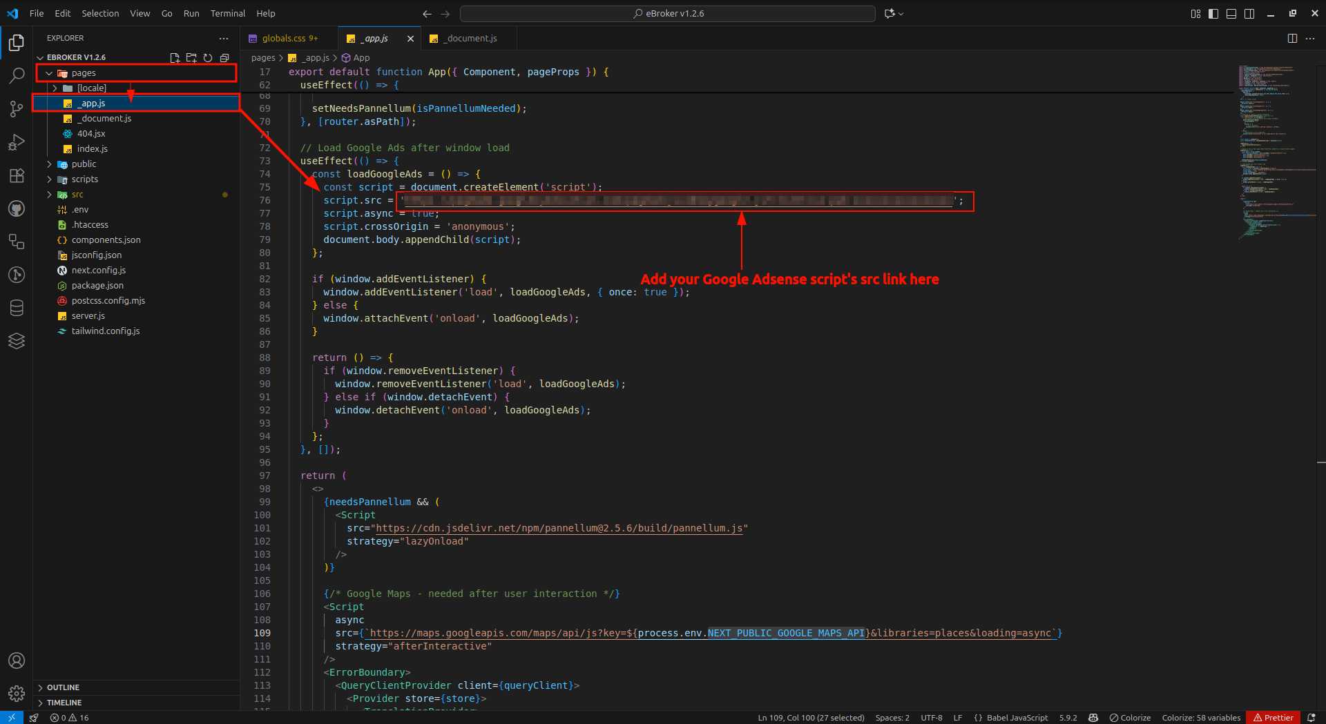 AdSense Script