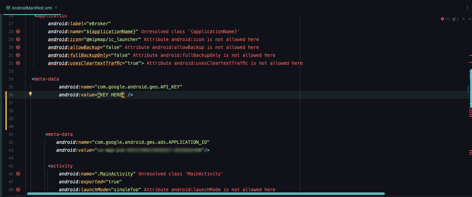 Android Map Key