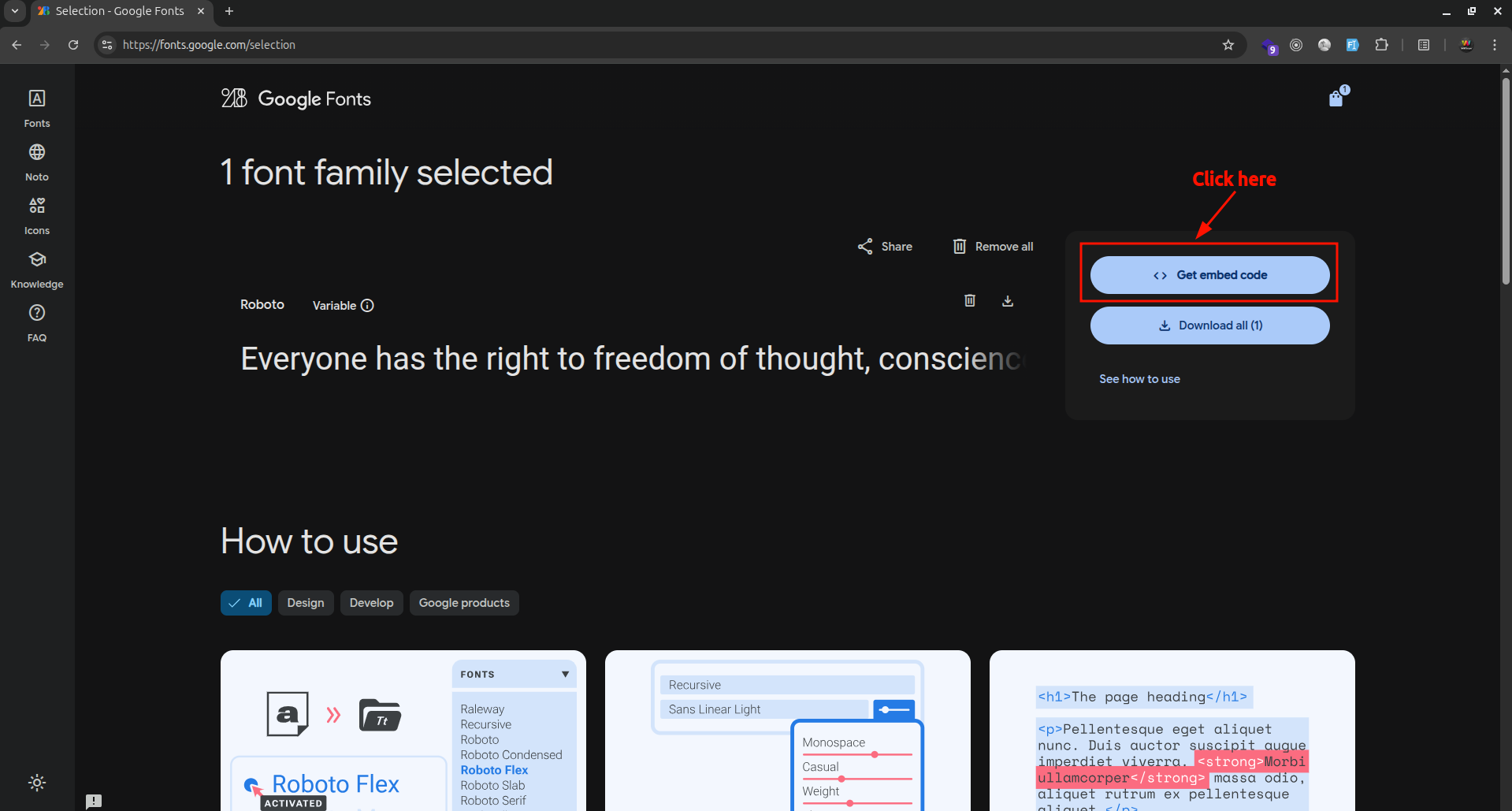 Font Change S3
