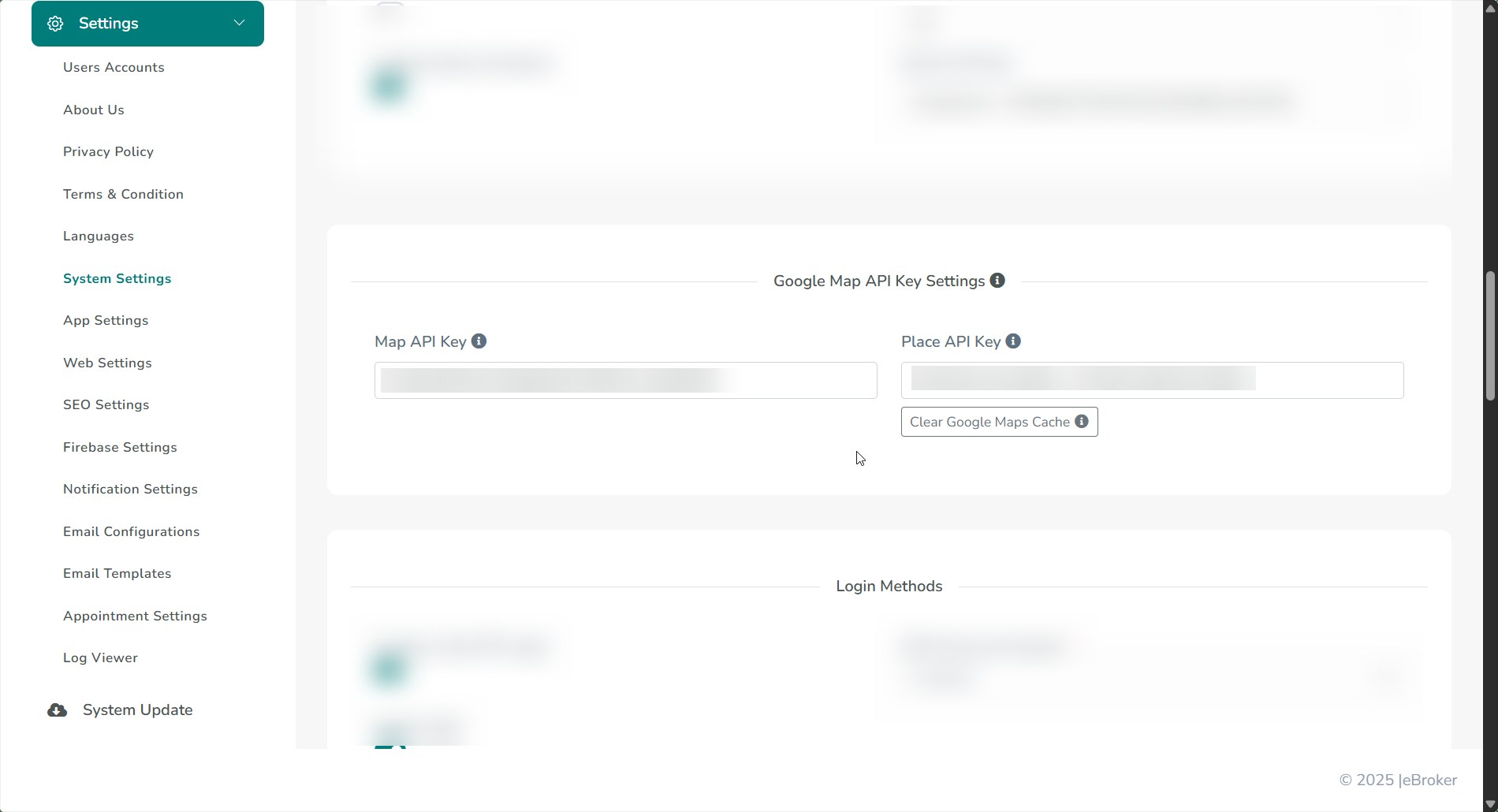 Place API Panel