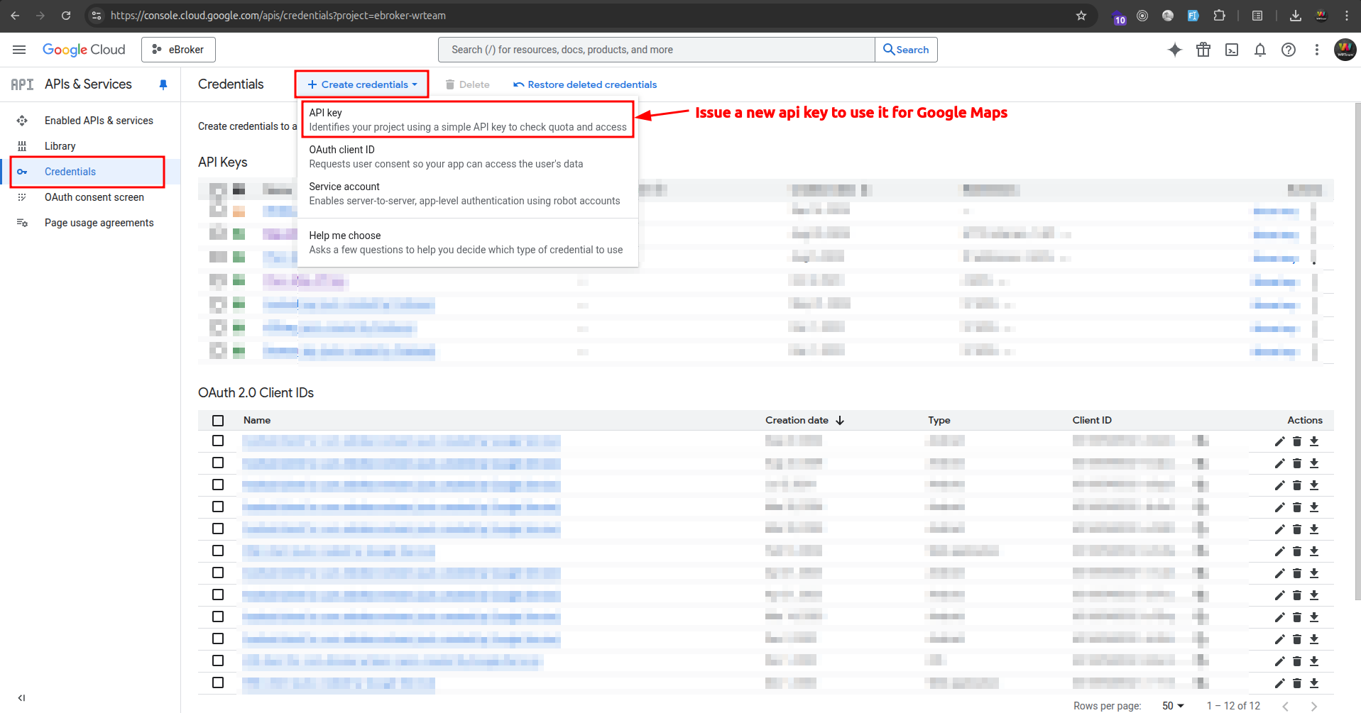 Restricting API Key S2