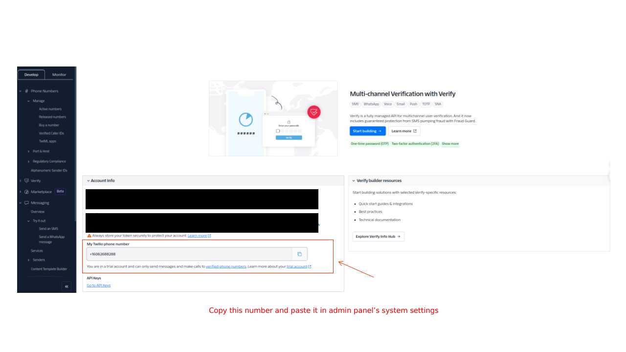 Twilio Step 7